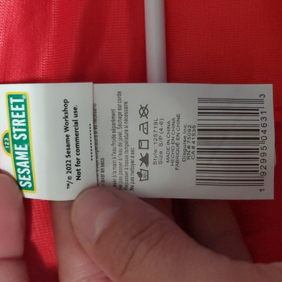 Sesame Street Toddler/Kid's Elmo Adaptive Costume - Picture 7 of 7